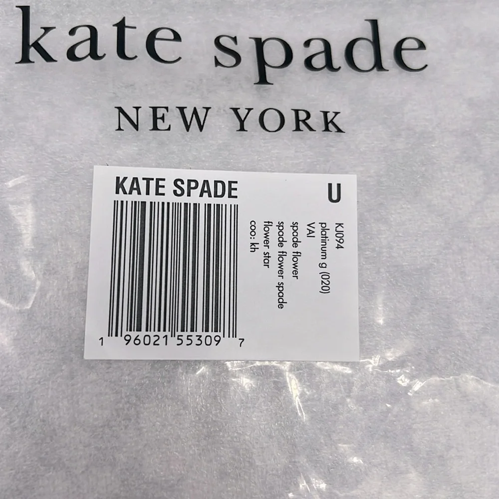 Kate Spade Spade Flower Star Toss Convertible Wristlet Platinum Grey Multi
